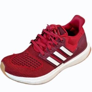 Adidas Bounce Dan Boys Red Running Shoes Size 3.5 Youth Sneakers